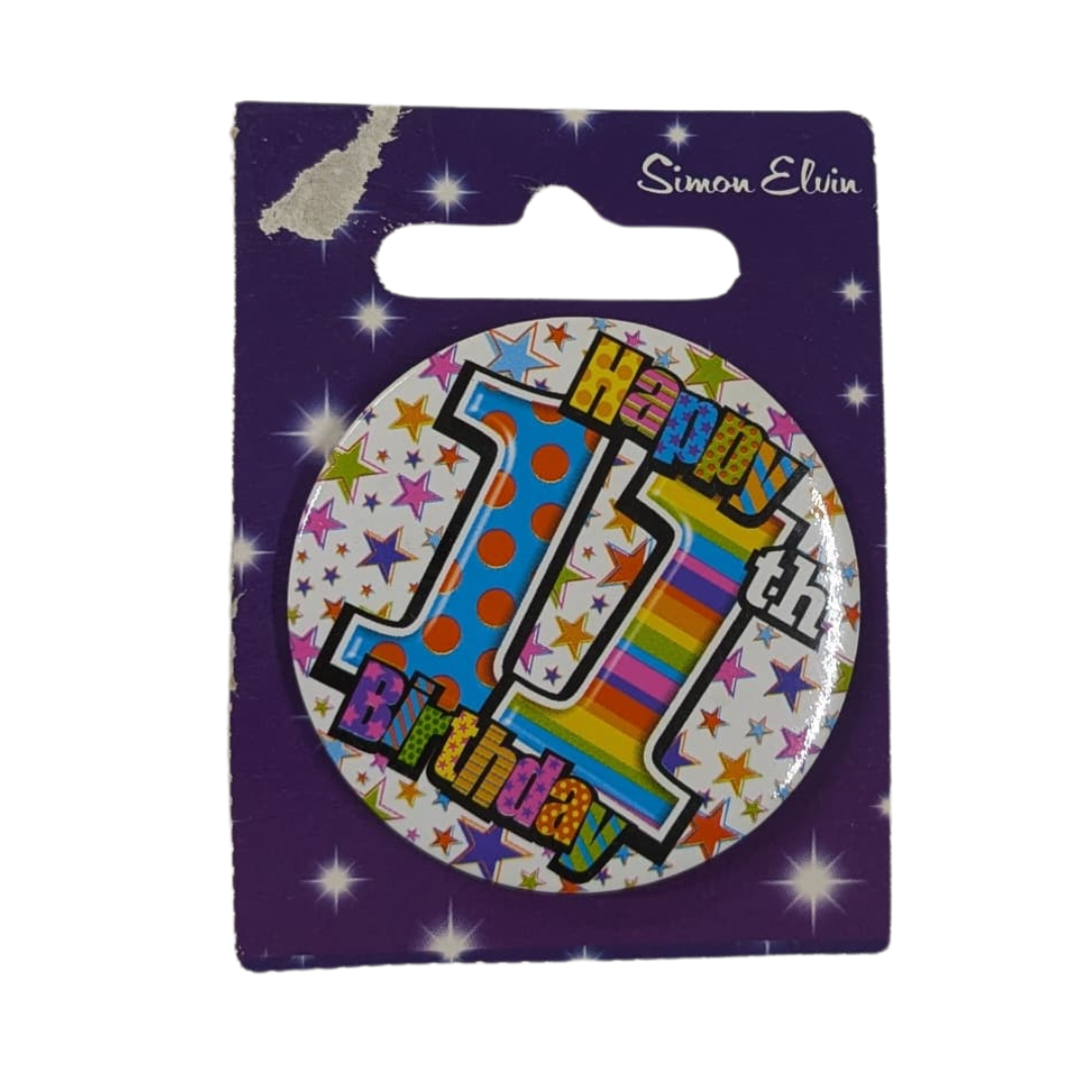 11th Birthday Badges