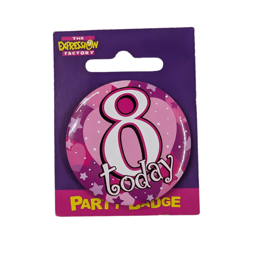 8th Birthday Badges