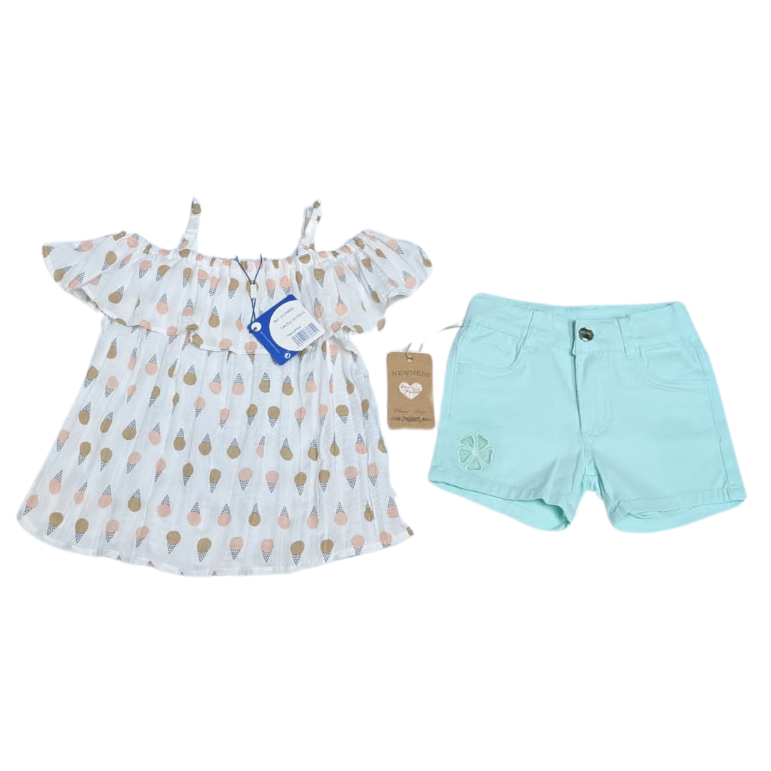 Newness Clover Cone Top and Shorts MM76/MM77