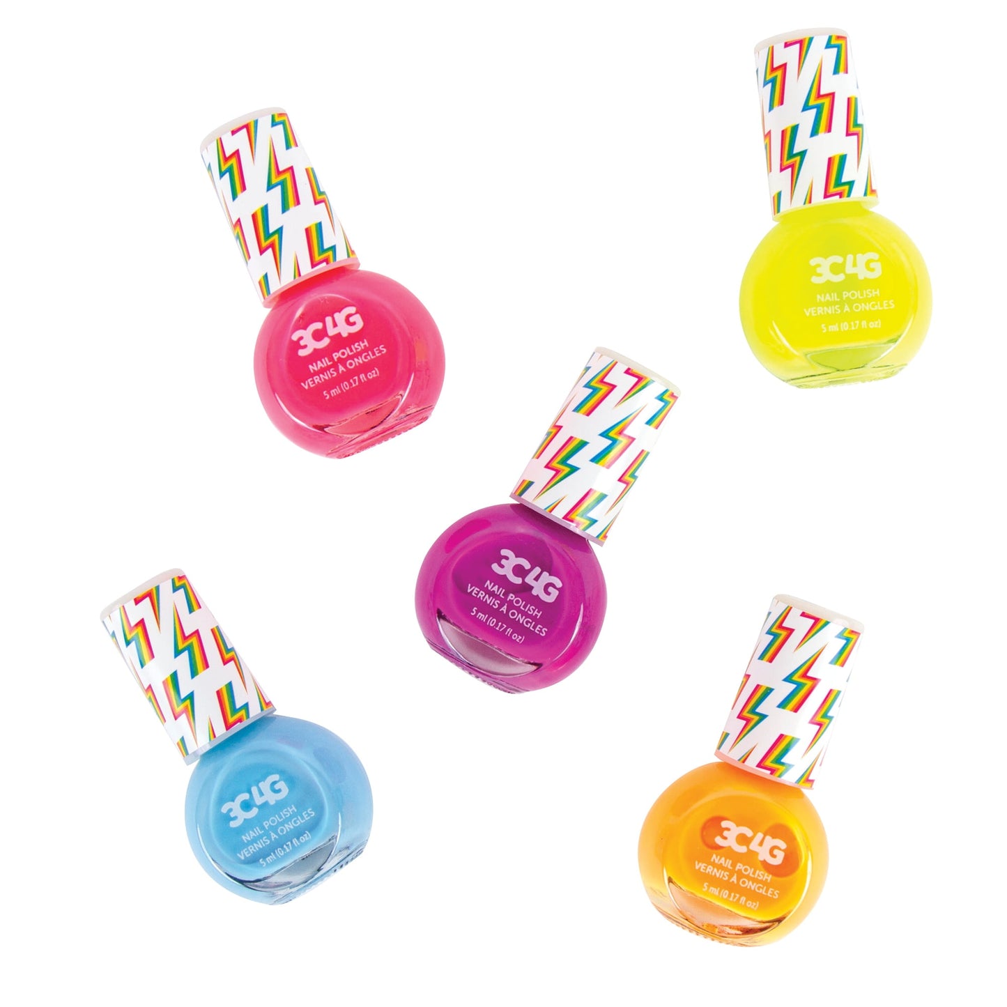 3C4G Neon Nail Polish Set