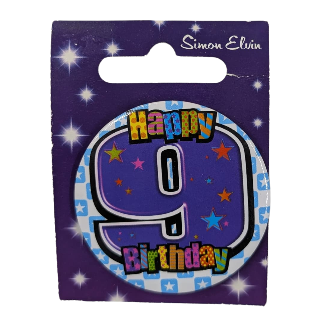 9th Birthday Badges