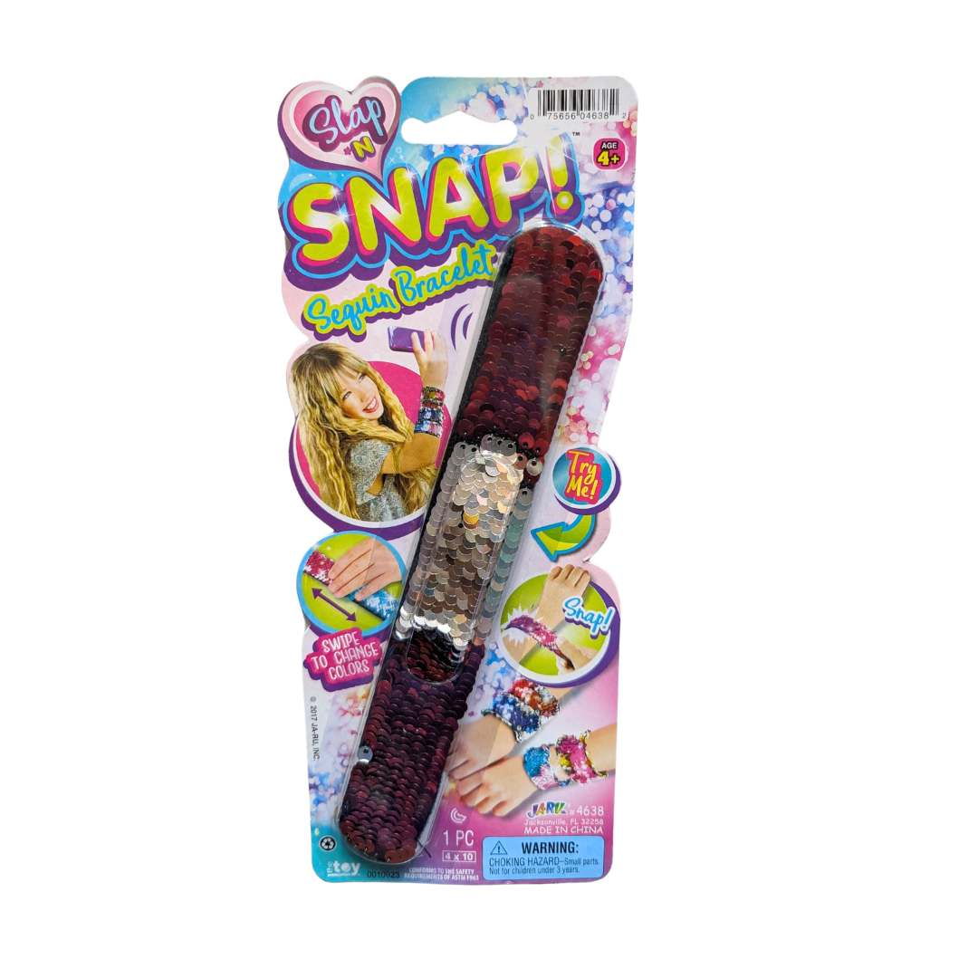 Slap n Snap Sequin Bracelets