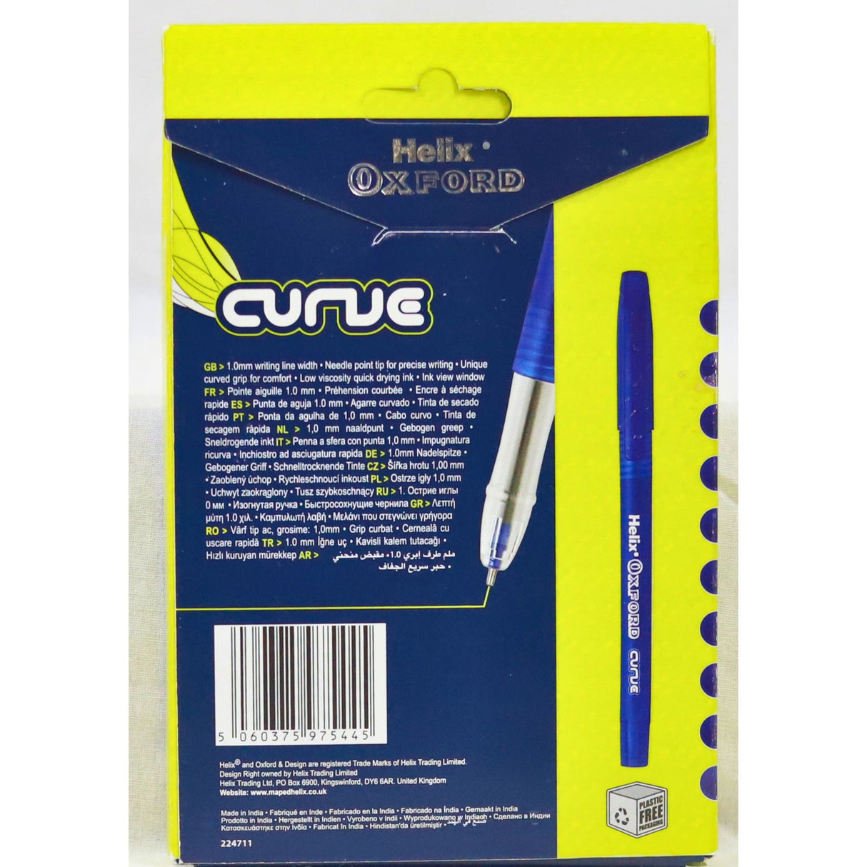 Helix Oxford Curve Ball Point Pens