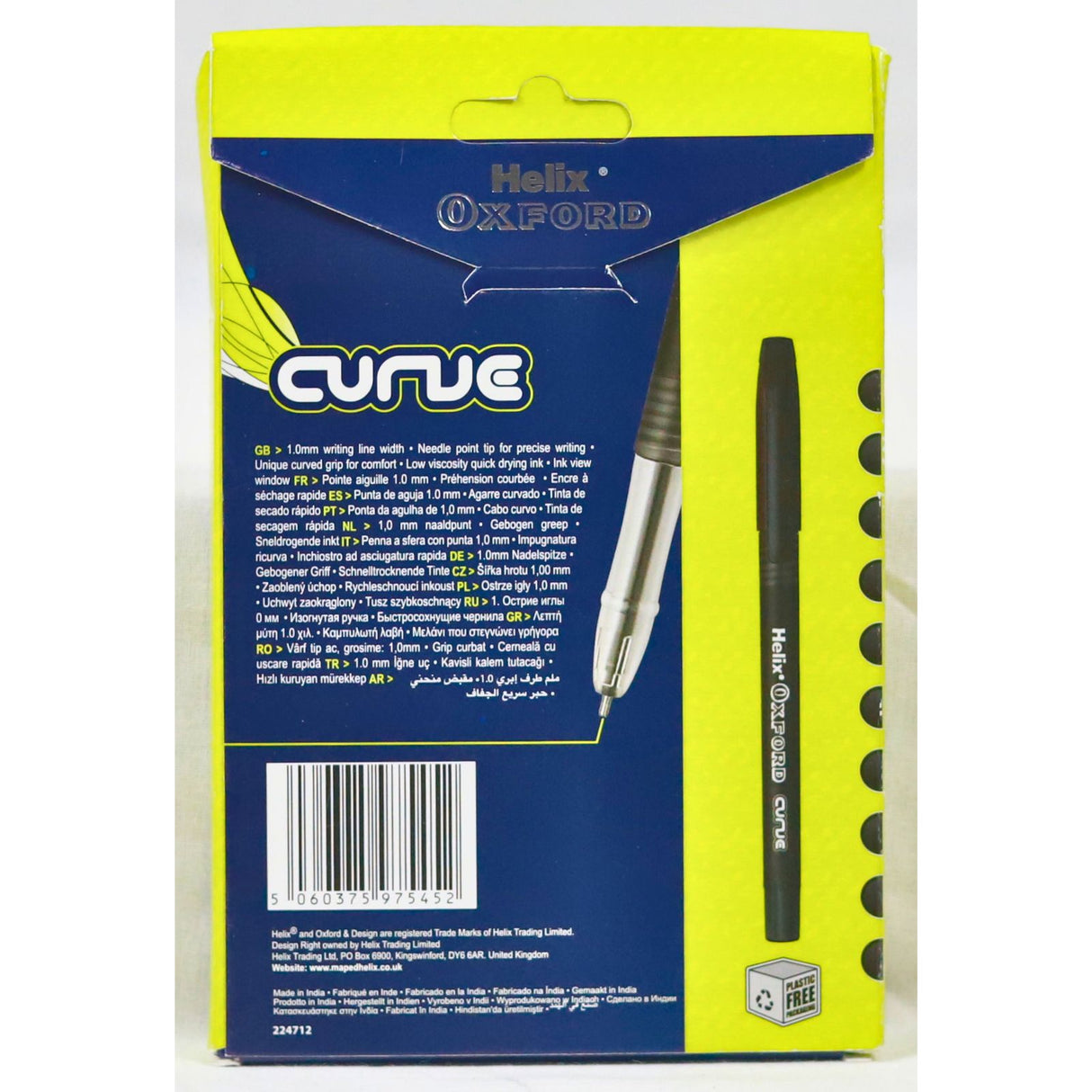 Helix Oxford Curve Ball Point Pens