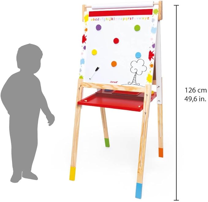 Janod Kids Wooden Double Sided Easel