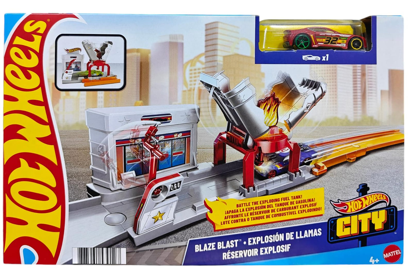 Hot Wheels City Blaze Blast Explosion