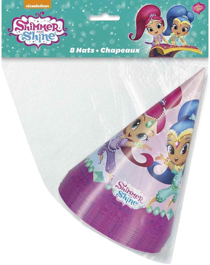 Shimmer and Shine Party Cone Hats