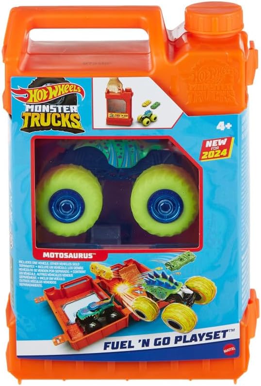 Hot Wheels Monster Trucks Fuel N' Go Playset