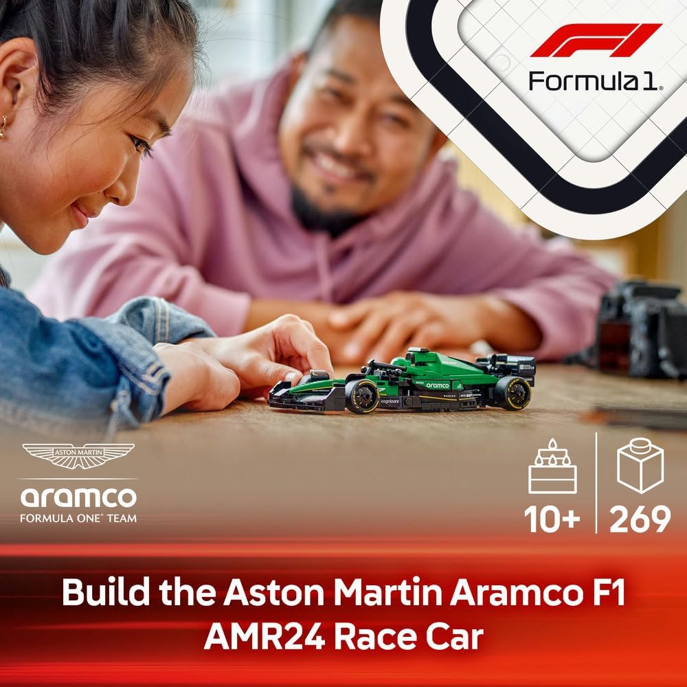 LEGO Speed Champions Aston Martin Aramco F1 AMR24 Race Car