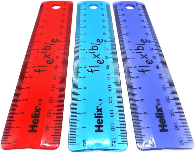 Helix Coloured Flexible Rulers