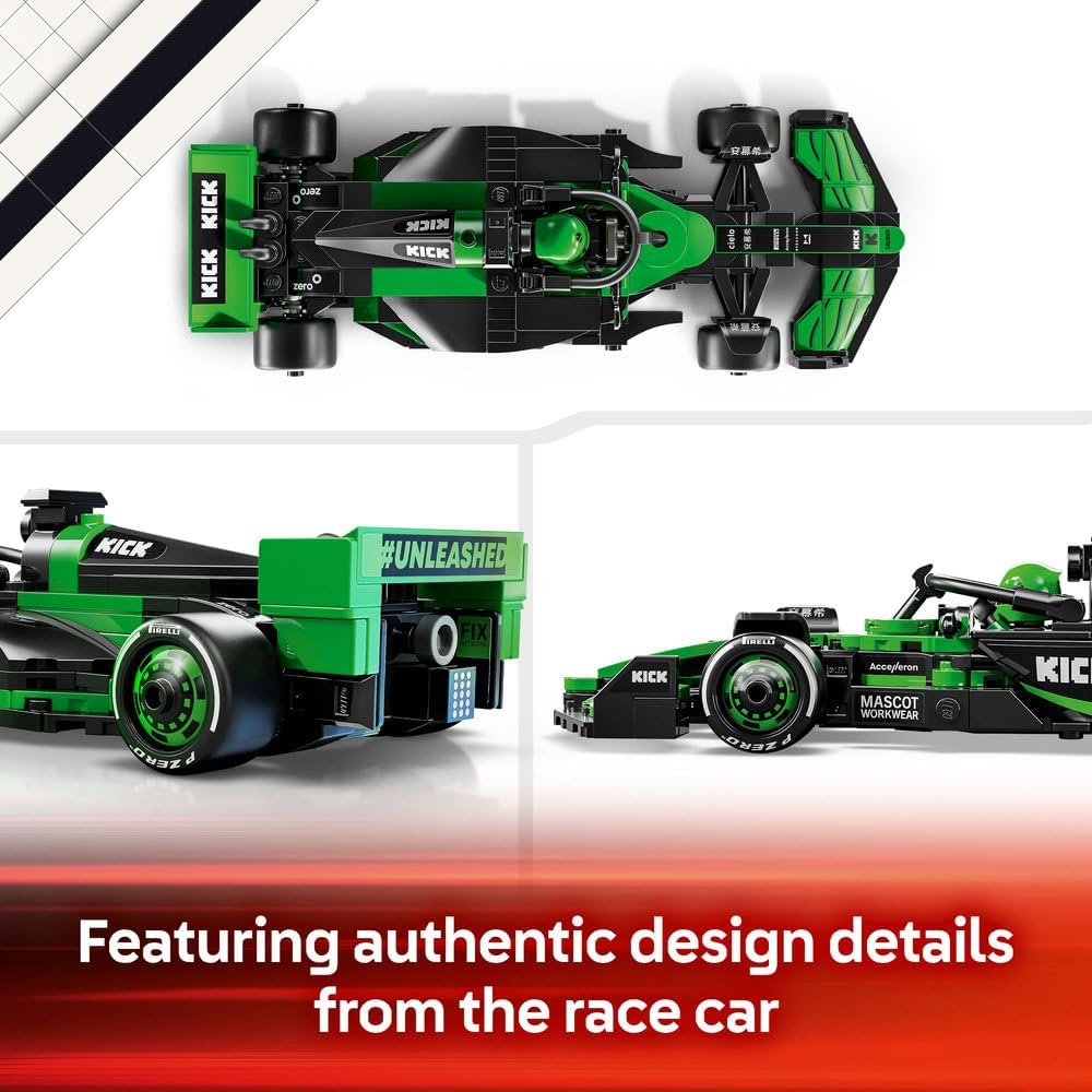 LEGO Speed Champions KICK Sauber F1 Team C44 Race Car