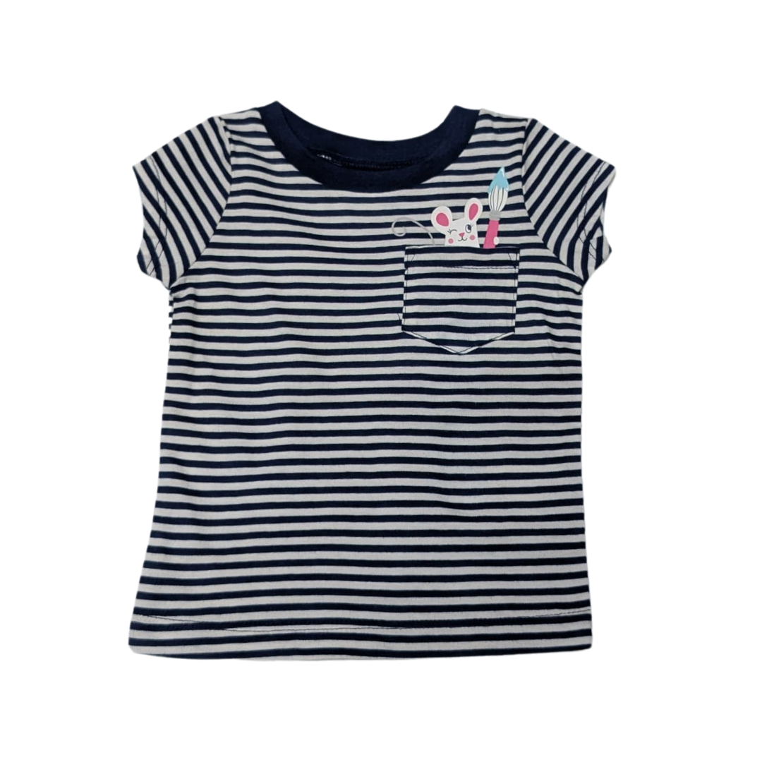 Carters Ahoy Stripe Brush Top 91C