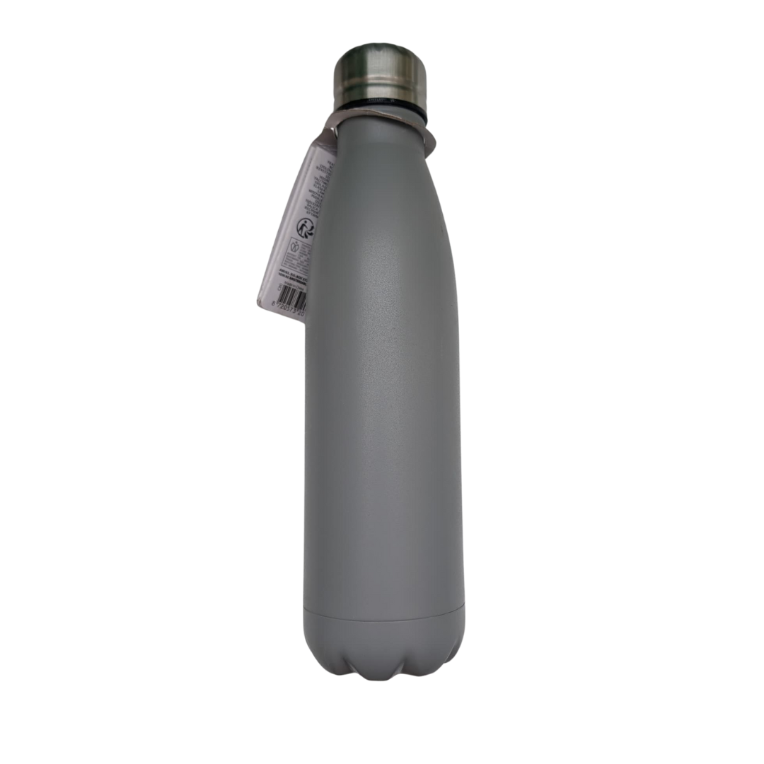 Insulated Water Bottle Silver Cap