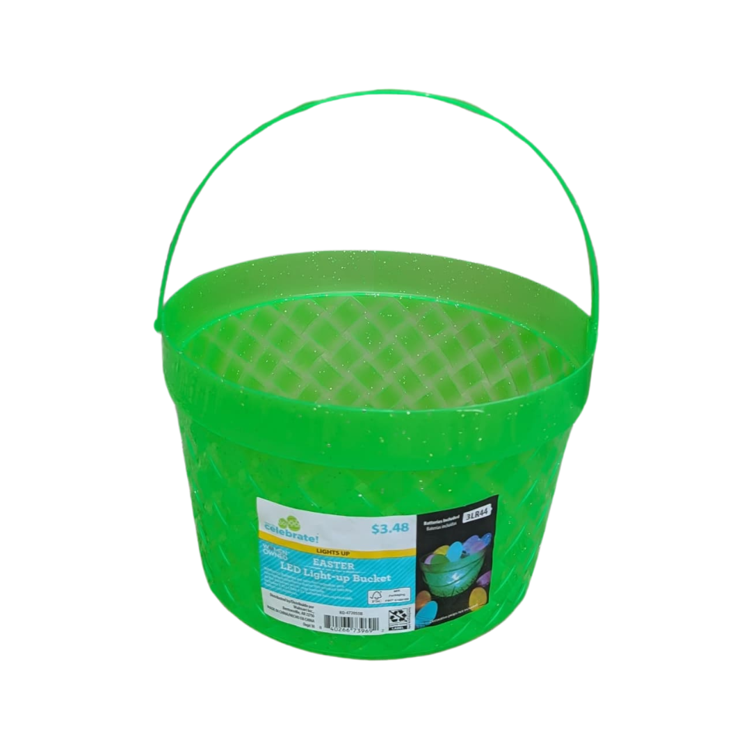 LED Light Up Easter Buckets