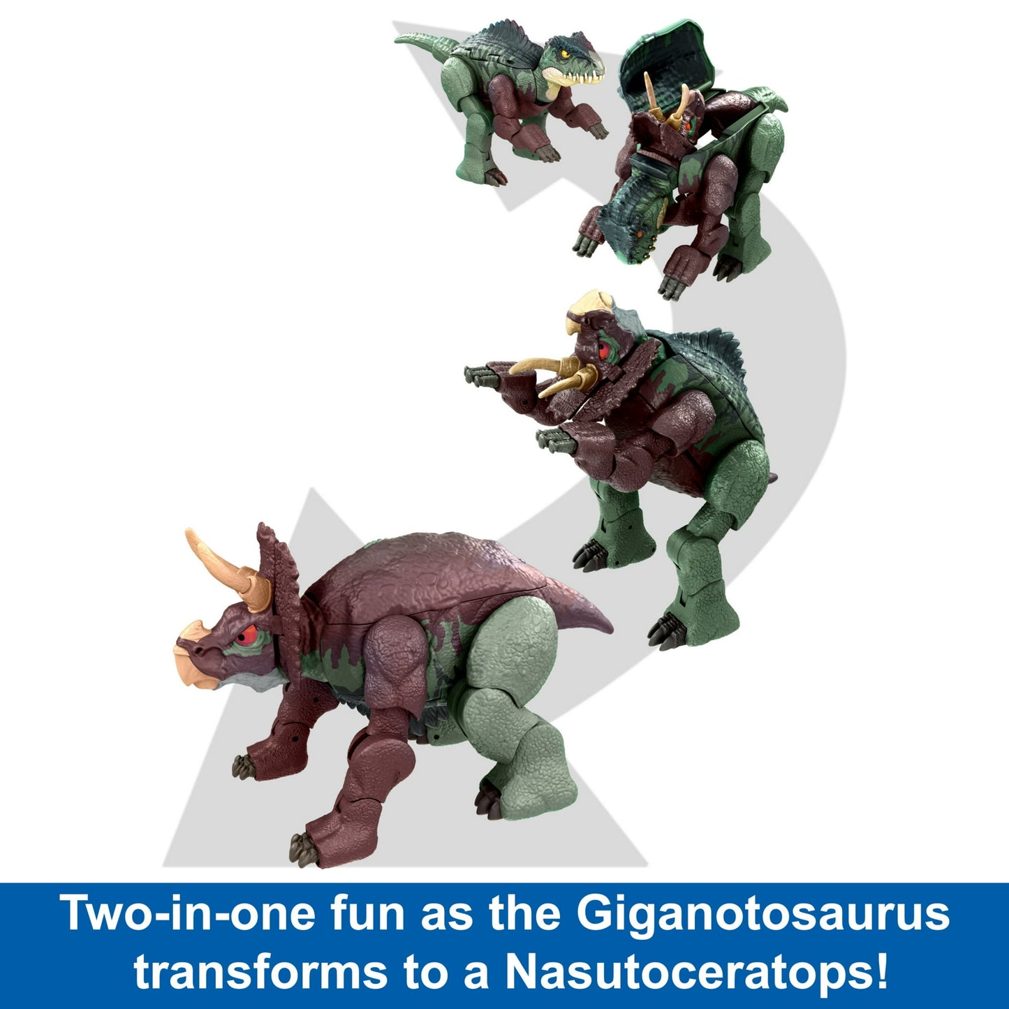 Gigantosoraus & Nasutoceratops - Jurassic World Fierce Changers