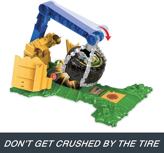 Hot Wheels Monster Trucks Arena Smashers, Rhinomite Chargin’ Challenge