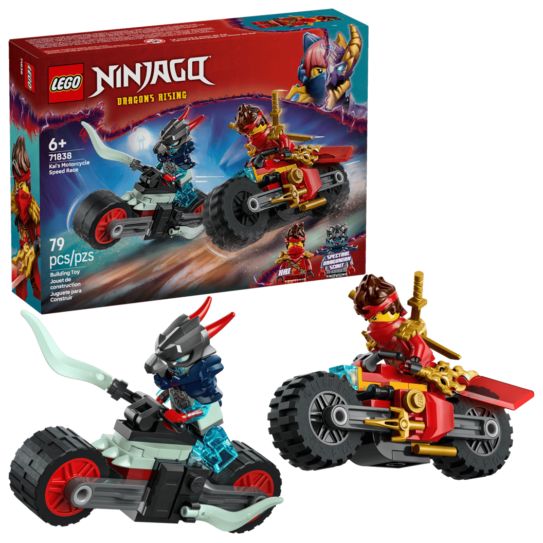 LEGO NINJAGO Kai's Motorcycle Speed Race