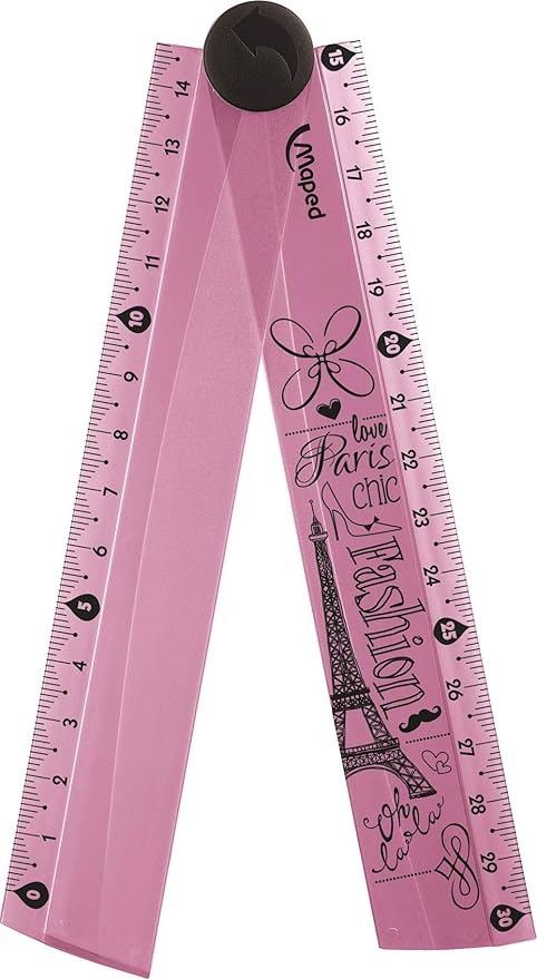 Foldable Pvc Ruler Maped Foldable Plastic Rulers – Nonnies Kidzone