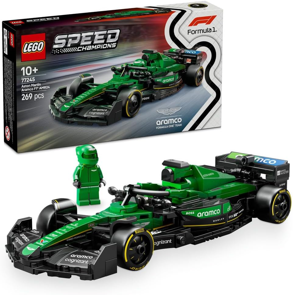 LEGO Speed Champions Aston Martin Aramco F1 AMR24 Race Car