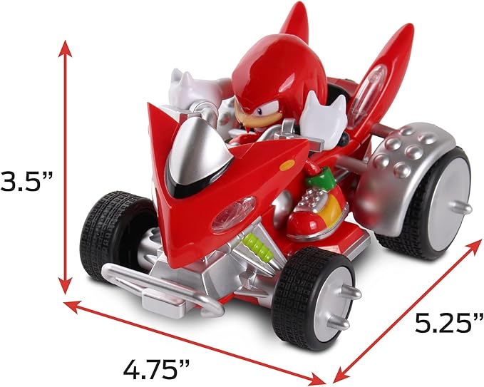 Knuckles the Echnida Pull Back Racer - Sonic the Hedgehog