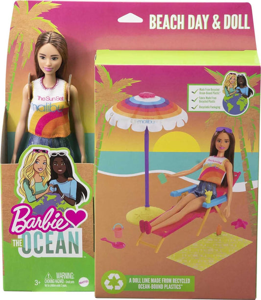 Barbie Loves the Ocean Beach Day & Doll