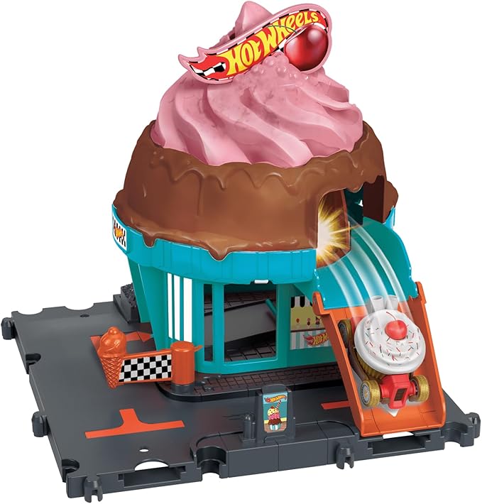 Hot Wheels City Downtown Ice Cream Swirl