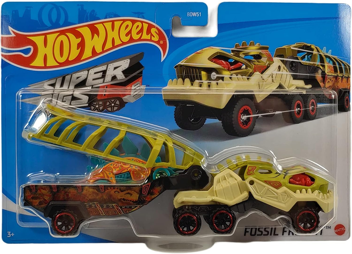 Hot Wheels Super Rigs Fossil Freight Car