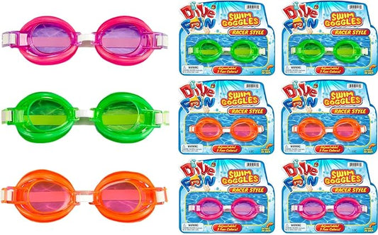 Dive Fun Racer Style Swim Goggles
