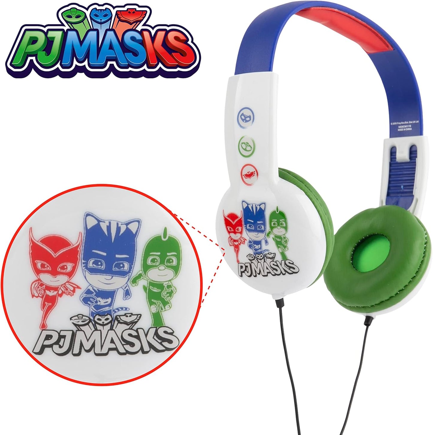 PJ Masks Kids Safe Headphones