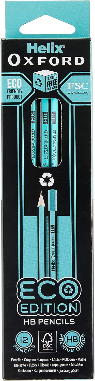 Helix Oxford Eco HB Pack of 12 Pencils