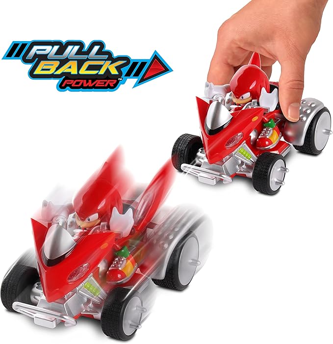Knuckles the Echnida Pull Back Racer - Sonic the Hedgehog