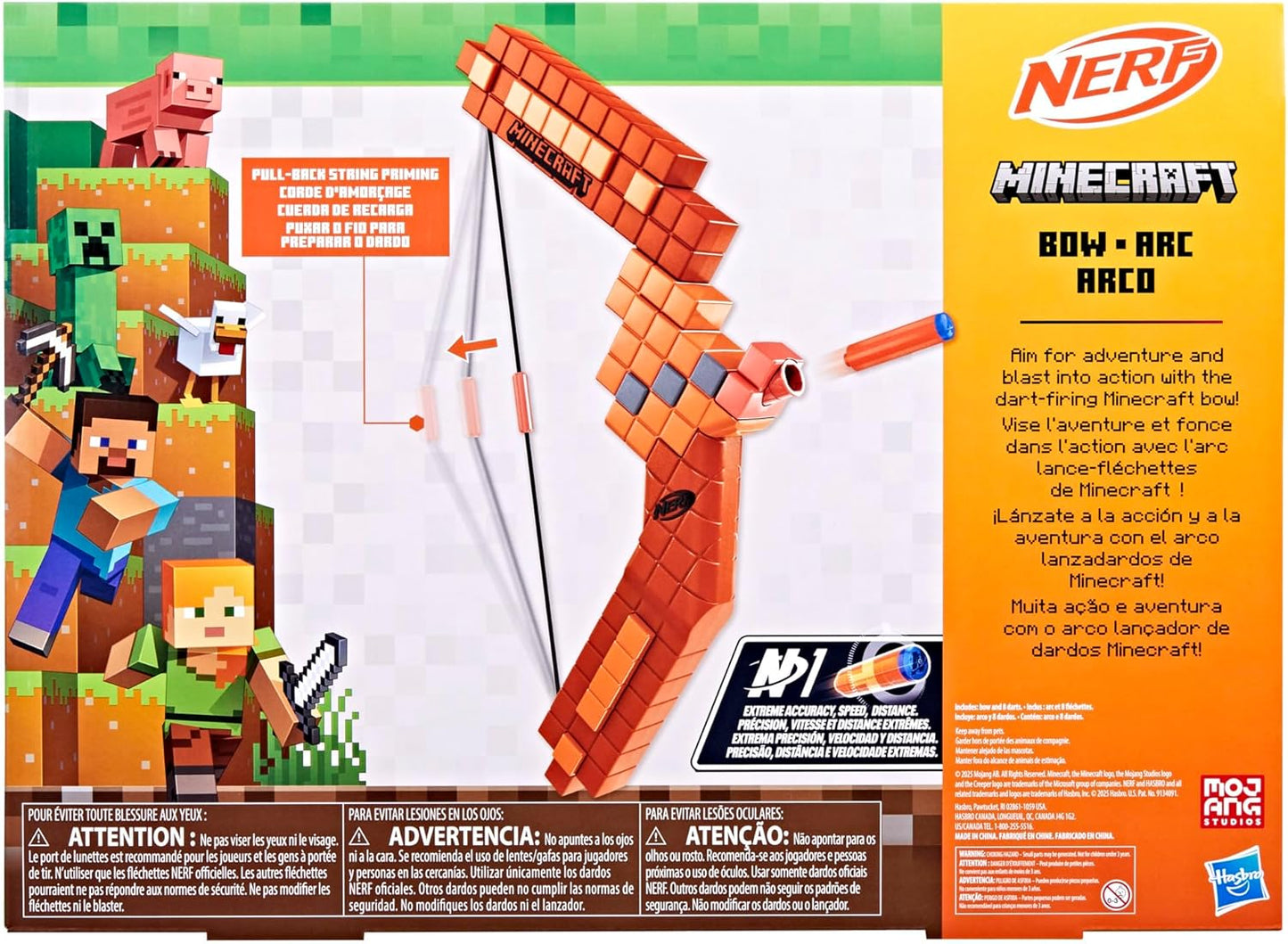 NERF Minecraft Dart-Firing Bow Blaster