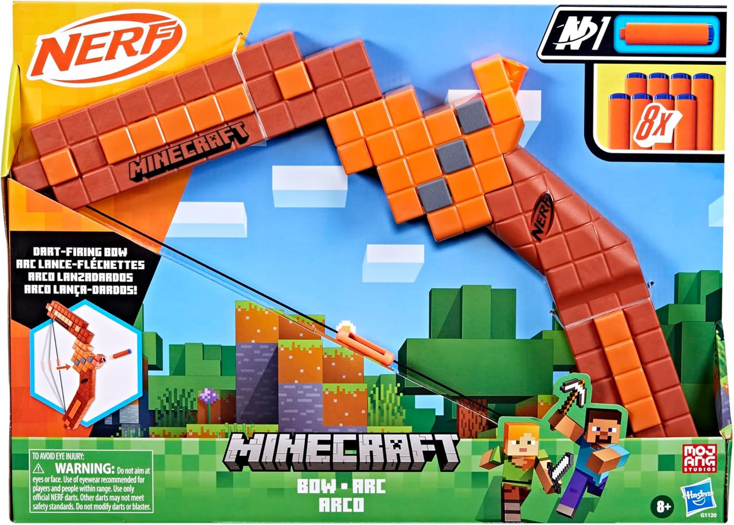 NERF Minecraft Dart-Firing Bow Blaster