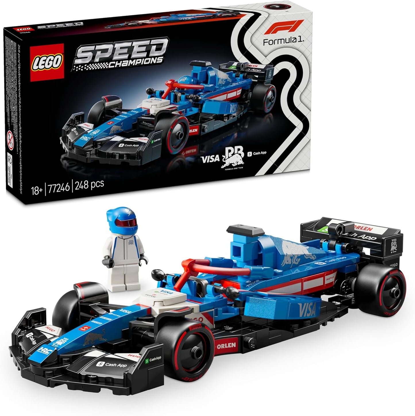 LEGO Speed Champions Visa Cash App RB VCARB 01 F1 Race Car