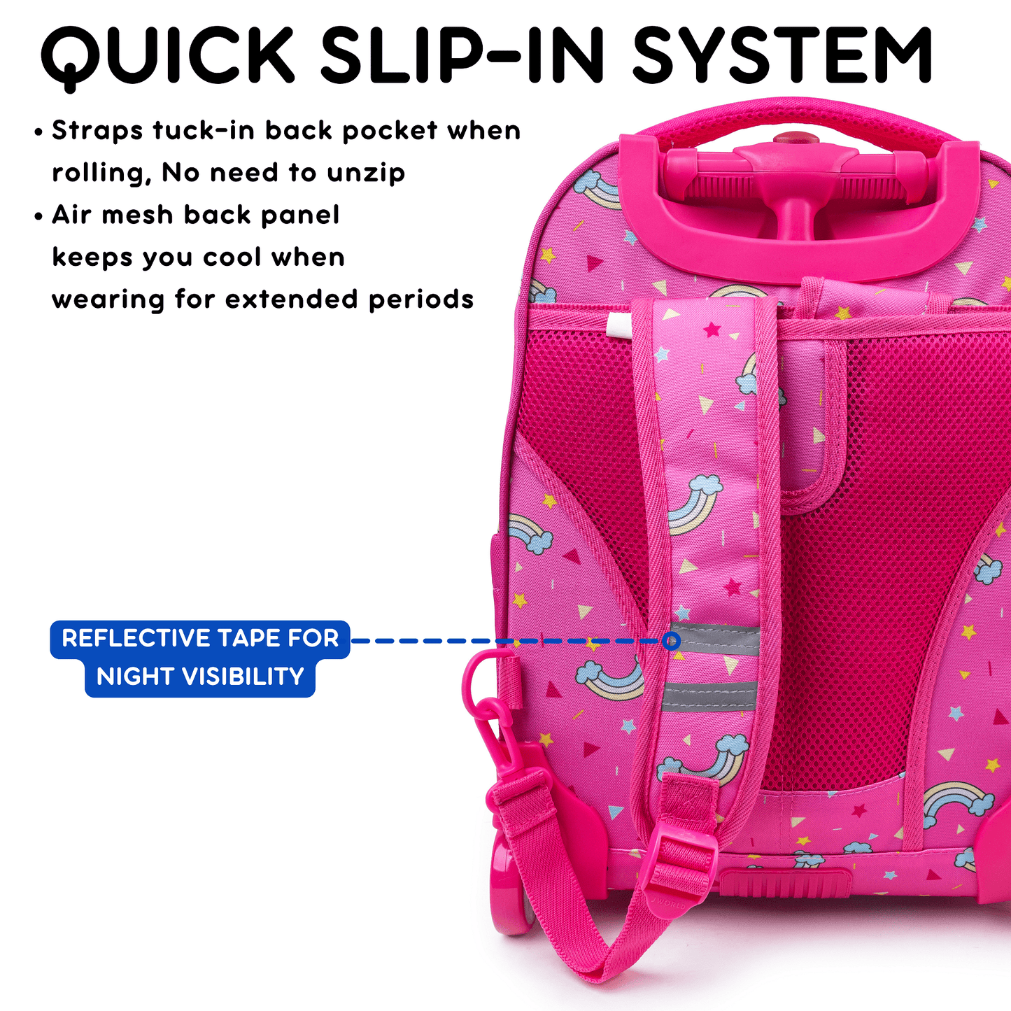 Jworld Sparkle 15" Rolling Backpack