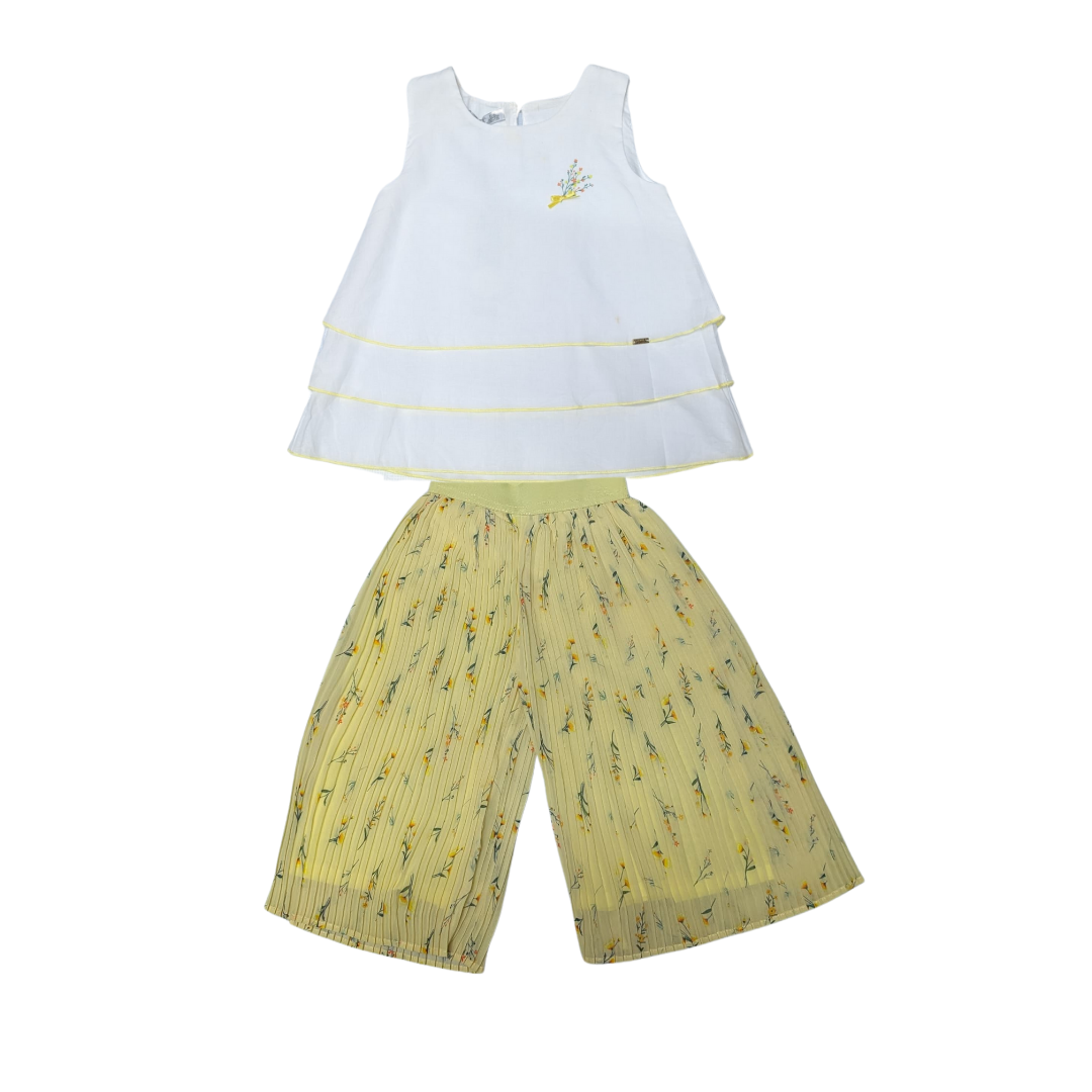 Monna Rosa Floral Top and Culottes TA32