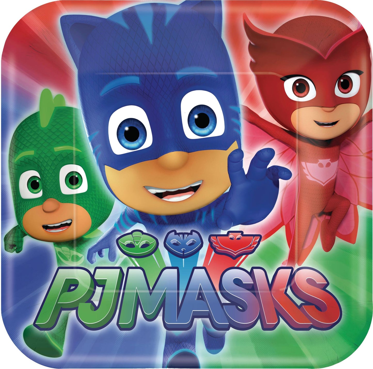 PJ Masks Square Party Plates