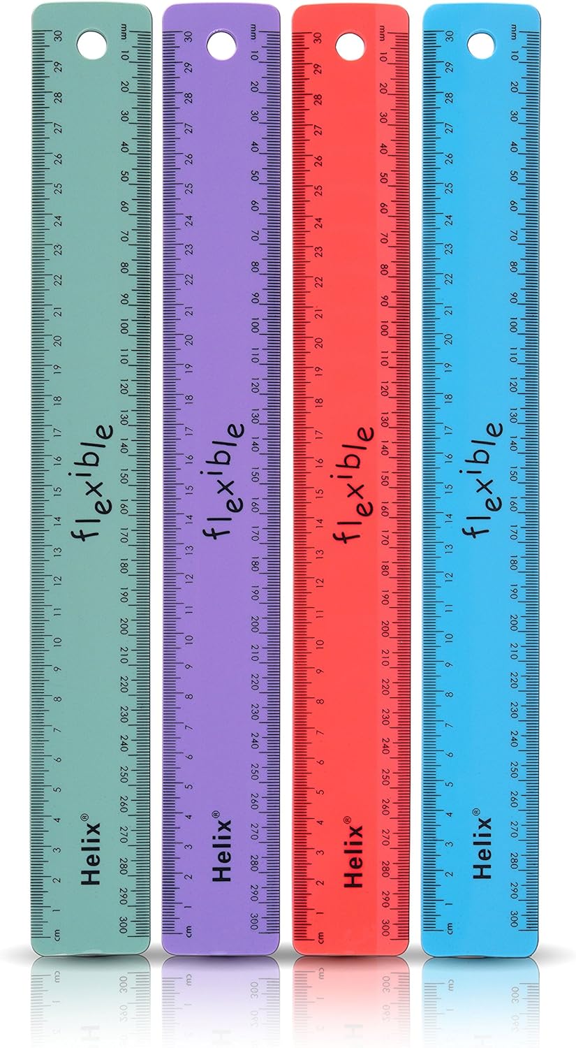 Helix Coloured Flexible Rulers