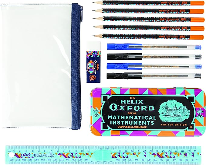 Helix Oxford Geo Maths Stationery Set