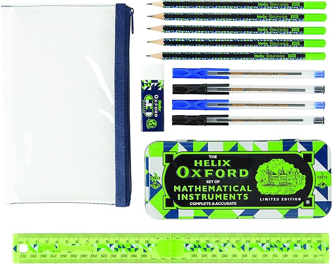 Helix Oxford Geo Maths Stationery Set