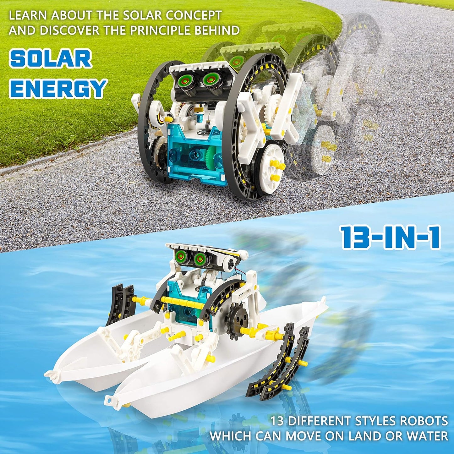 STEM 13-in-1 Solar Power Robots Creation Toy