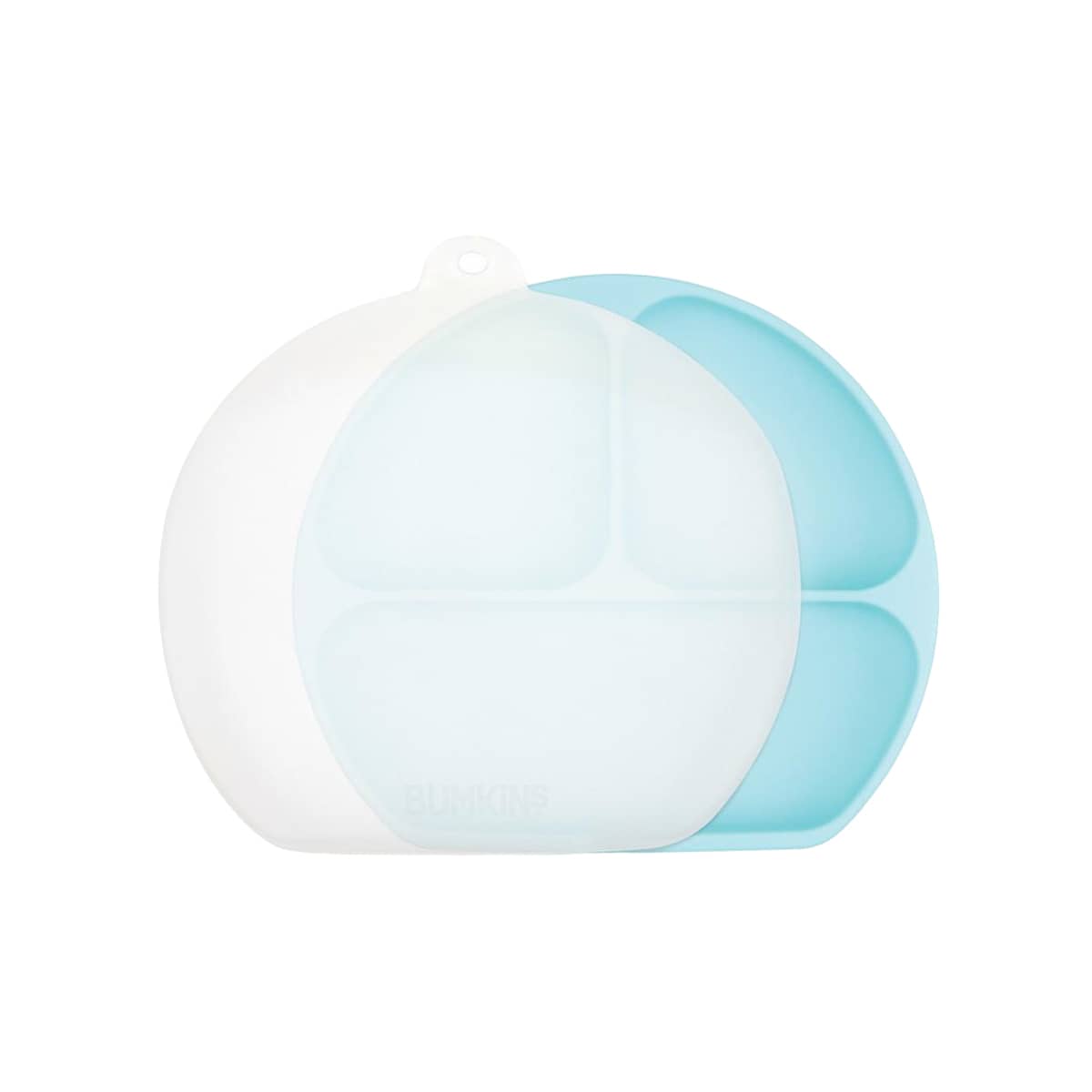 Bumkins Silicone Grip Dish with Lid (3 Section)