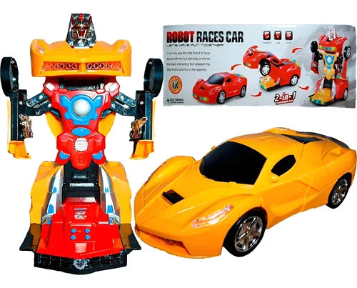 Robot Races Transformer Car