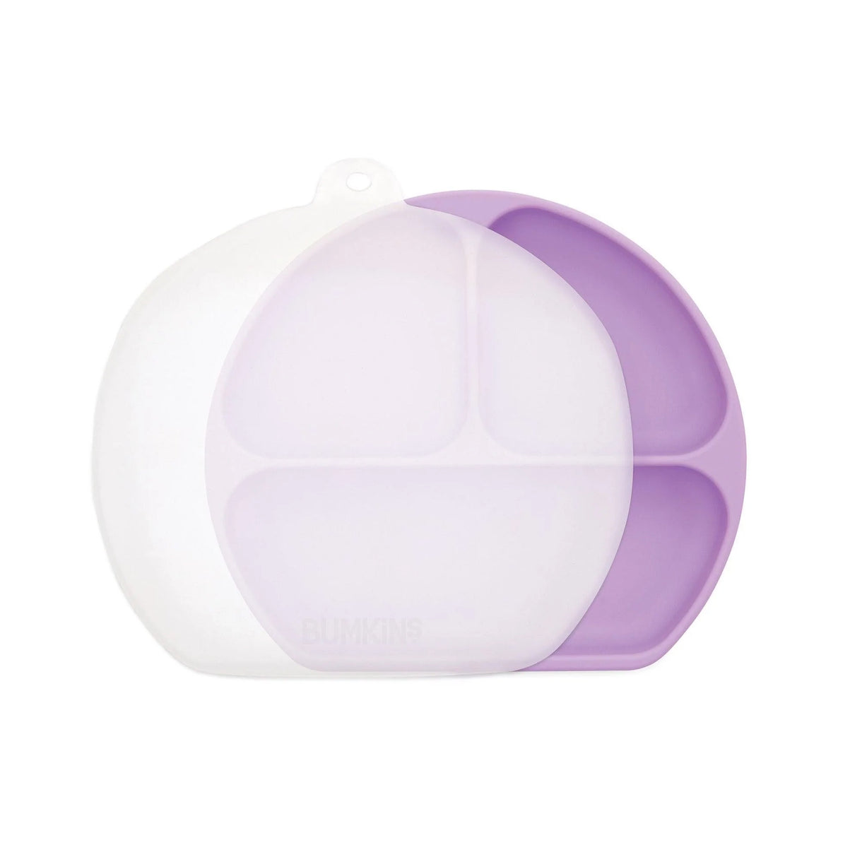 Bumkins Silicone Grip Dish with Lid (3 Section)