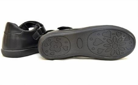 IJE Girls Mary Jane shoes with design
