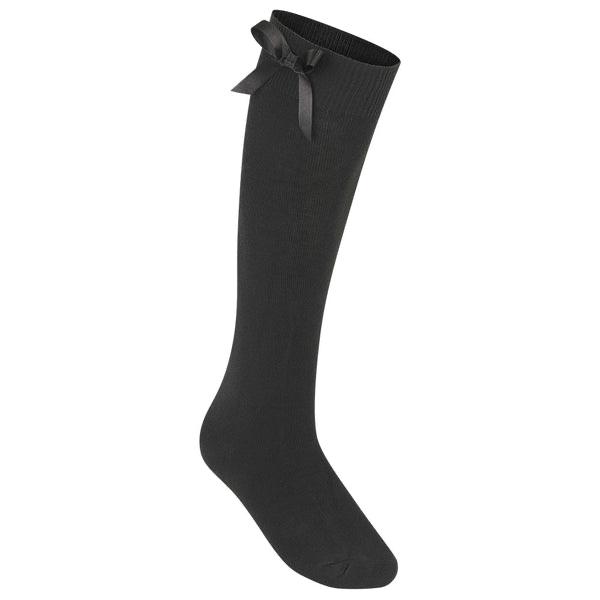 Lycra Knee High socks with bow