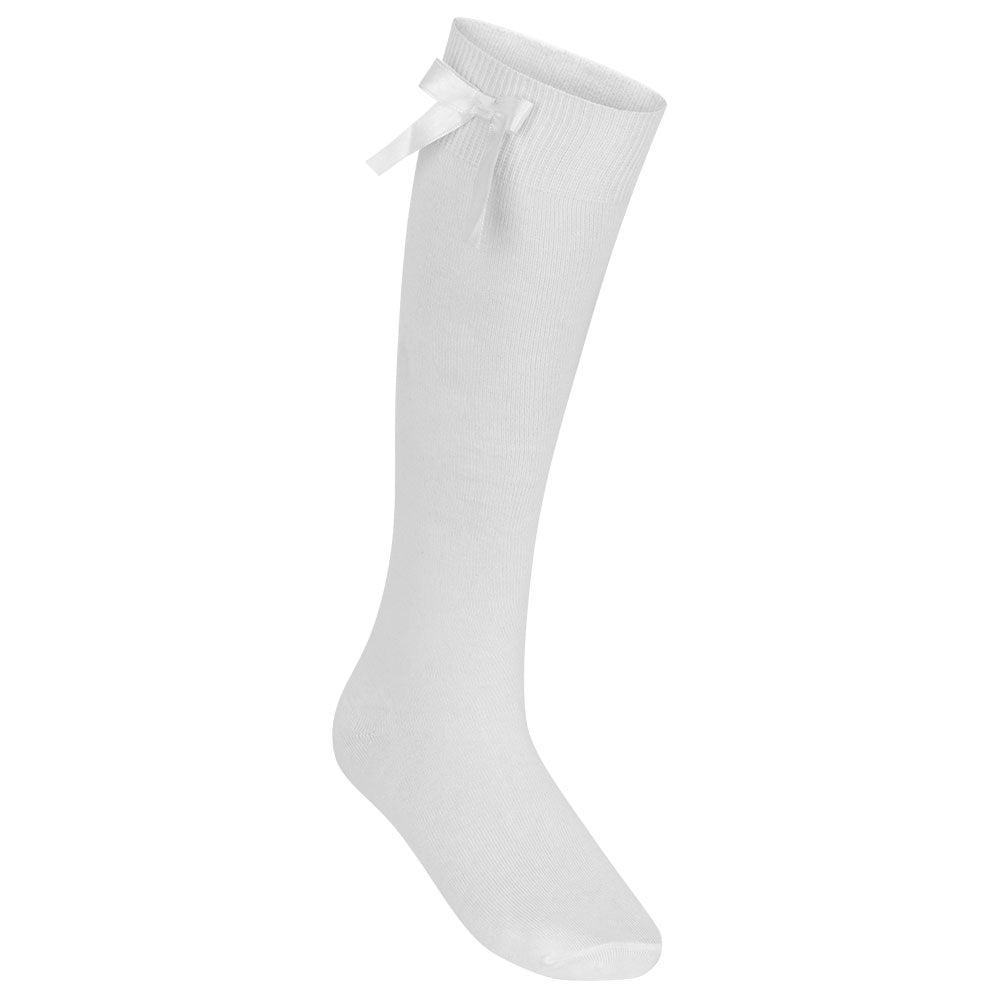 Lycra Knee High socks with bow