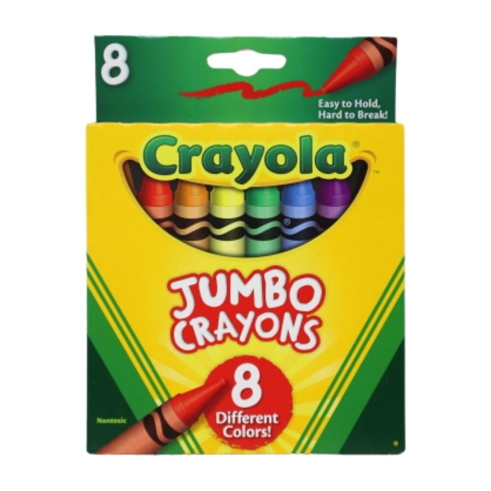 Crayola JUMBO CRAYONS 8 different colors
