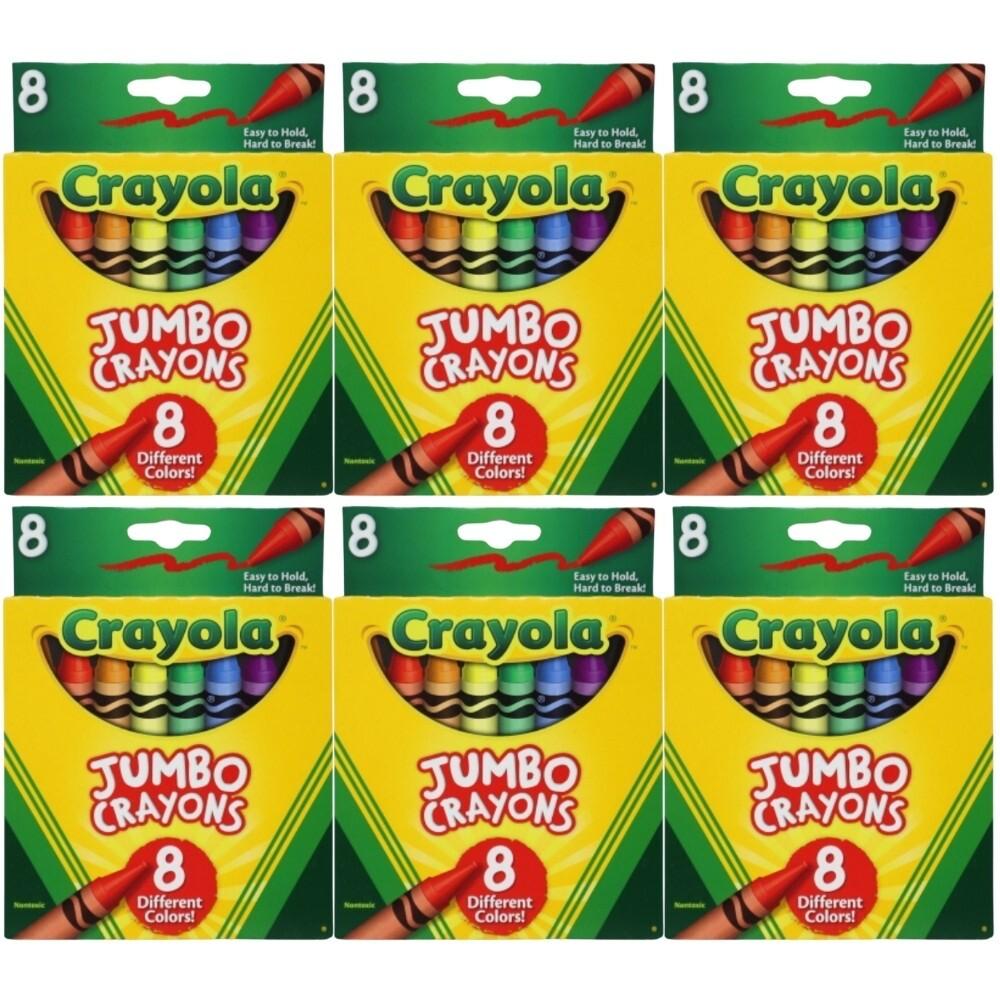Crayola JUMBO CRAYONS 8 different colors