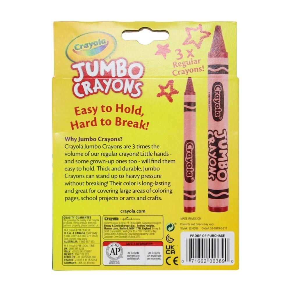 Crayola JUMBO CRAYONS 8 different colors
